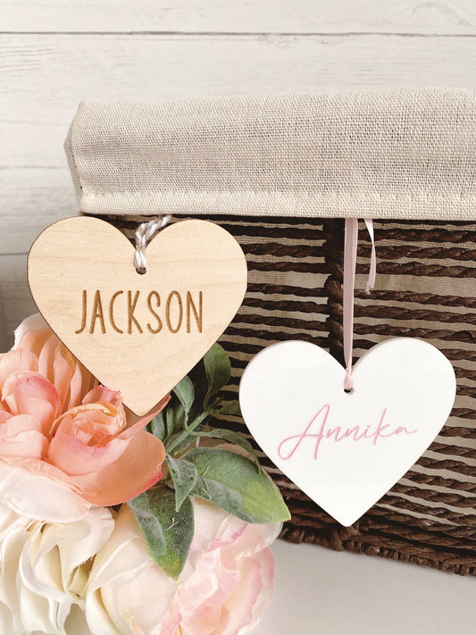 Heart Name Tag - Valentine Name Tag