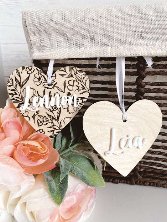 Heart 3D Name Tag - Valentine Name Tag