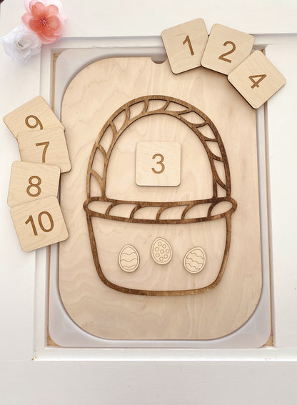 Easter TROFAST Lid Insert - Counting Eggs Edition