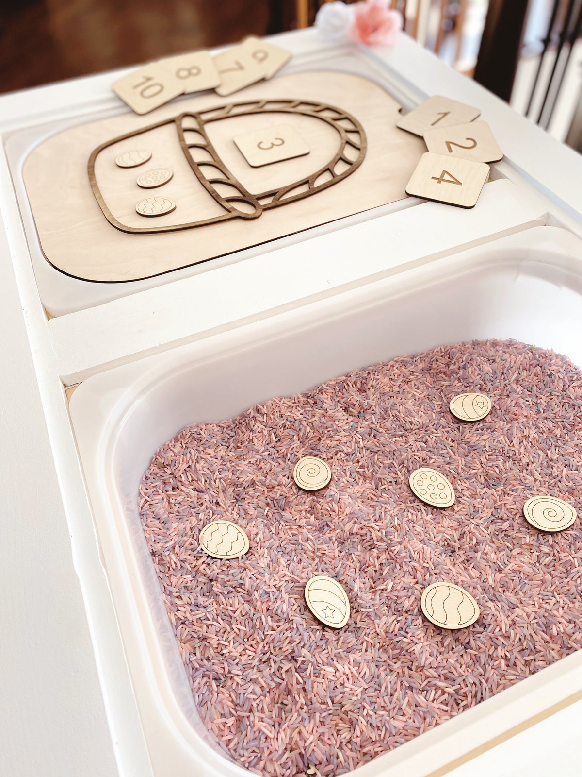 Easter TROFAST Lid Insert - Counting Eggs Edition