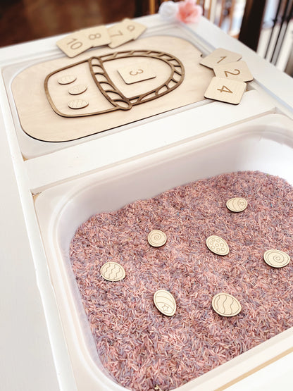 Easter TROFAST Lid Insert - Counting Eggs Edition