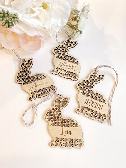 Rattan Bunny Tag