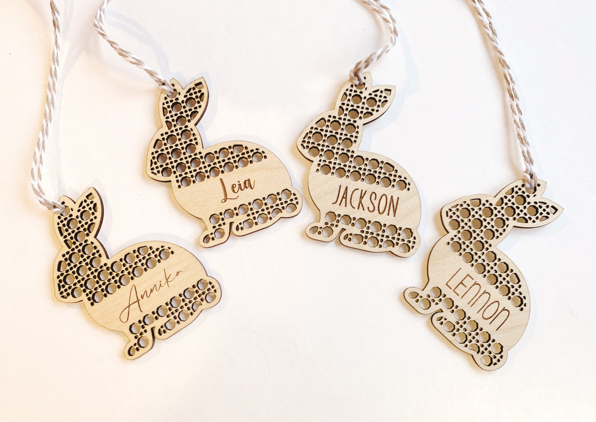 Rattan Bunny Tag