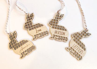 Rattan Bunny Tag