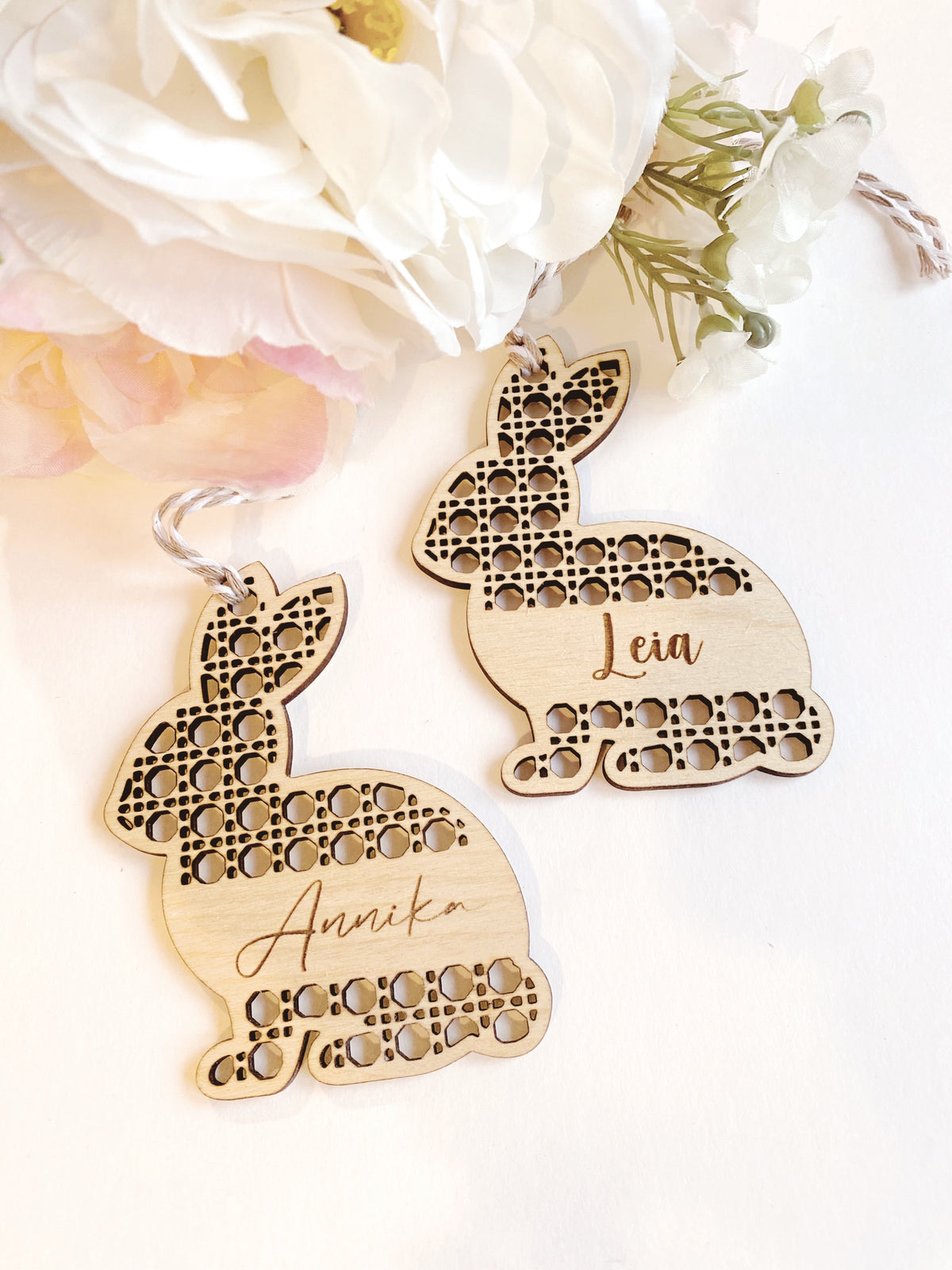 Rattan Bunny Tag