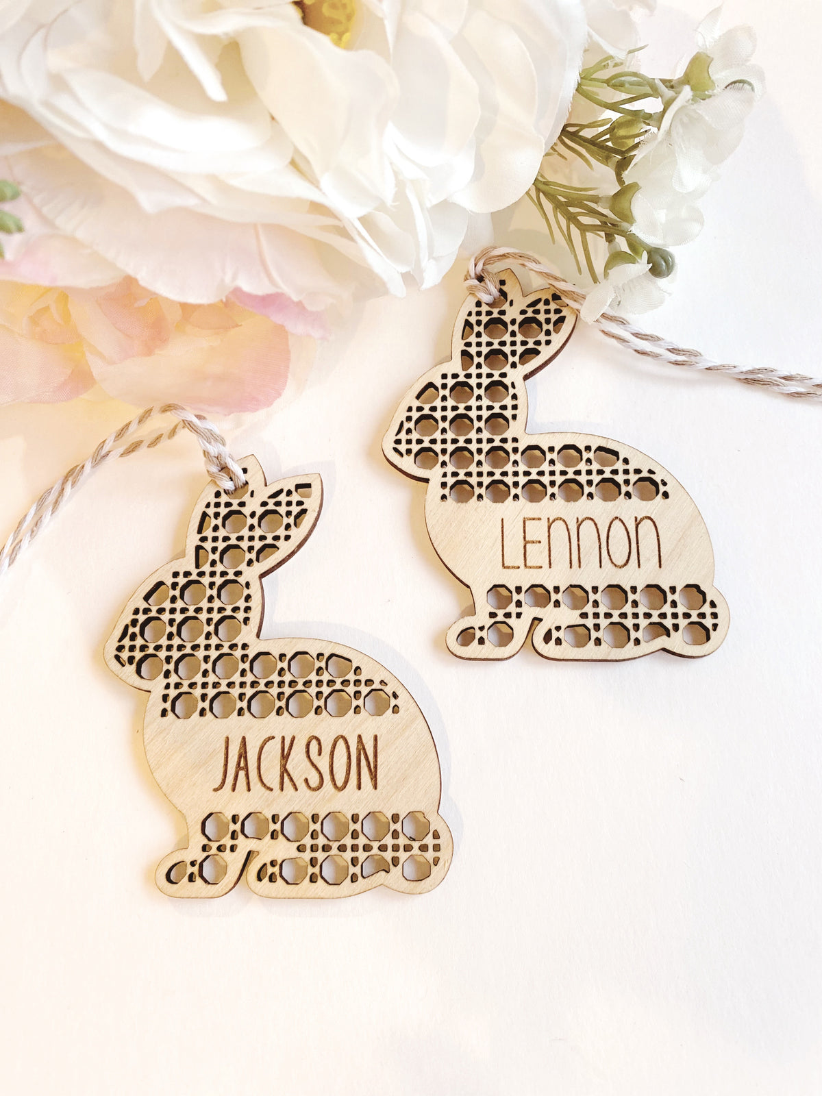Rattan Bunny Tag