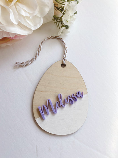 Easter Egg Name Tag
