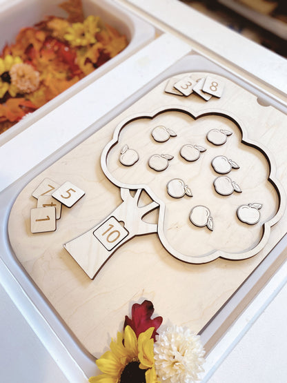 Apple Tree TROFAST Lid Insert - Counting Apples Edition
