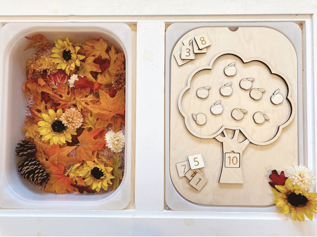 Apple Tree TROFAST Lid Insert - Counting Apples Edition