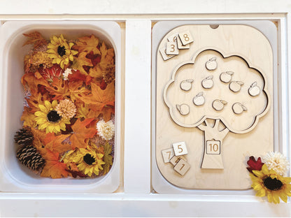 Apple Tree TROFAST Lid Insert - Counting Apples Edition