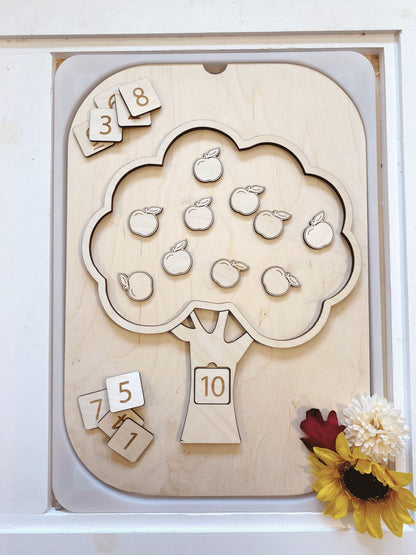 Apple Tree TROFAST Lid Insert - Counting Apples Edition