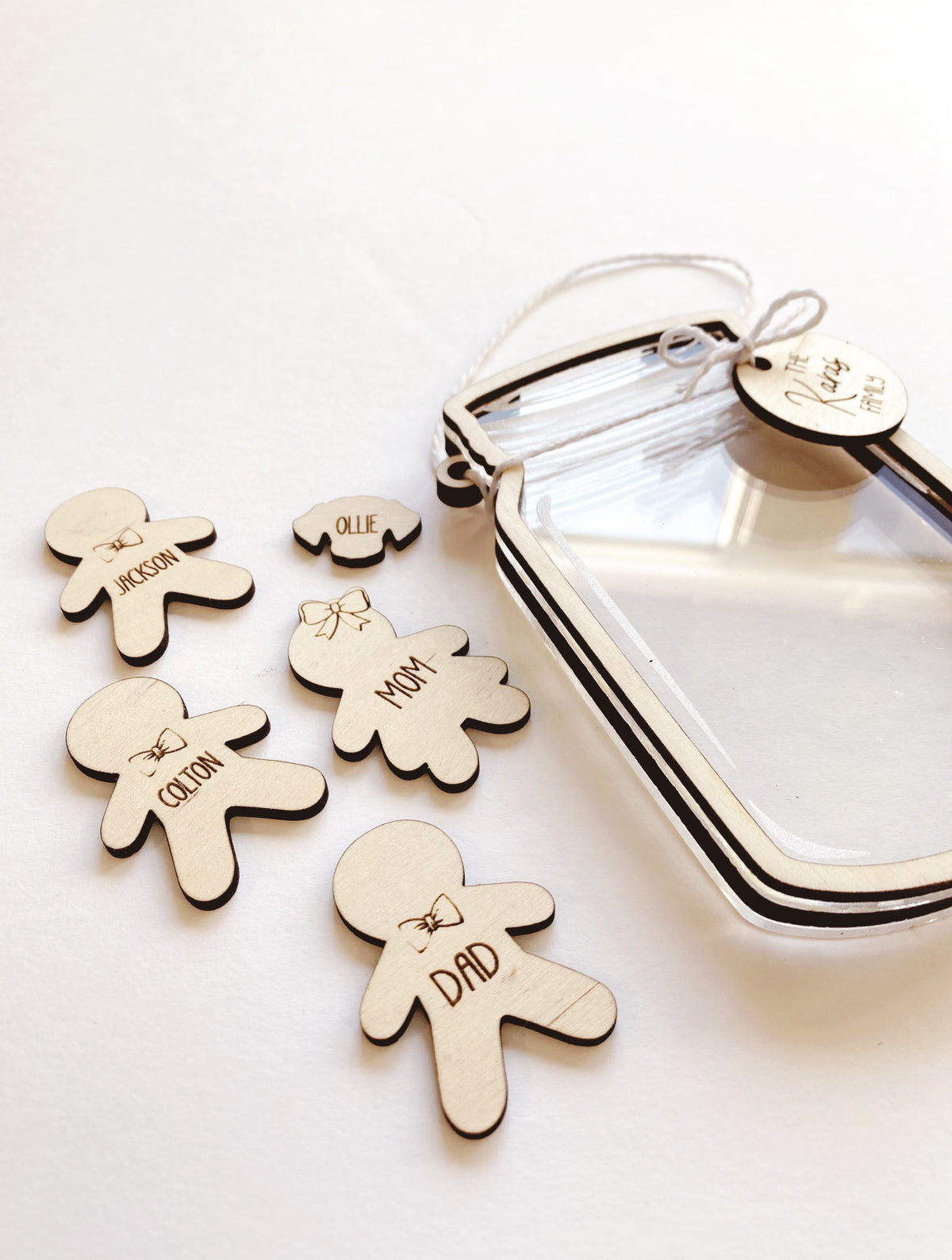Mason Jar Family Ornament