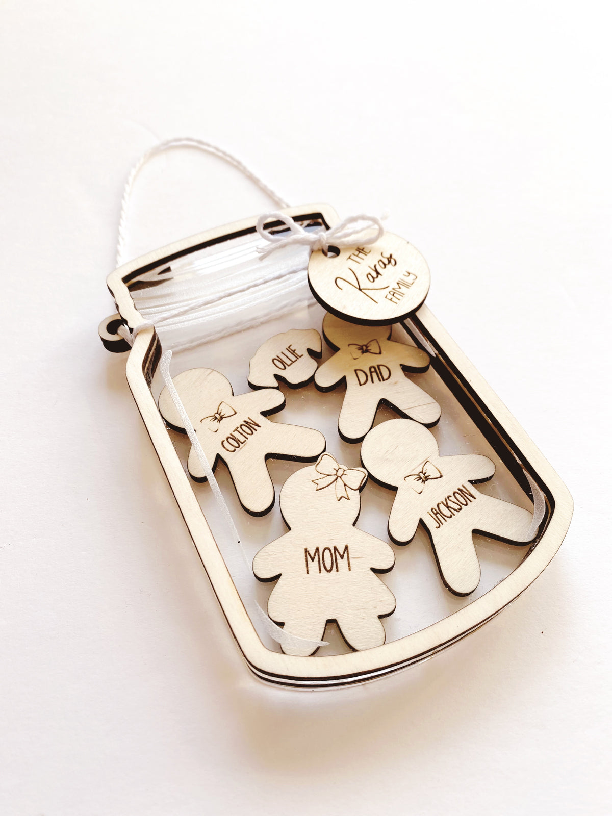 Mason Jar Family Ornament