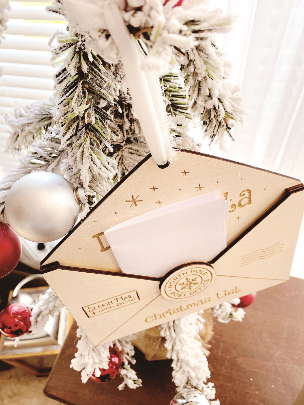 Dear Santa Letter Ornament
