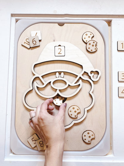 Santa Cookies TROFAST Lid Insert - Counting Cookies Edition