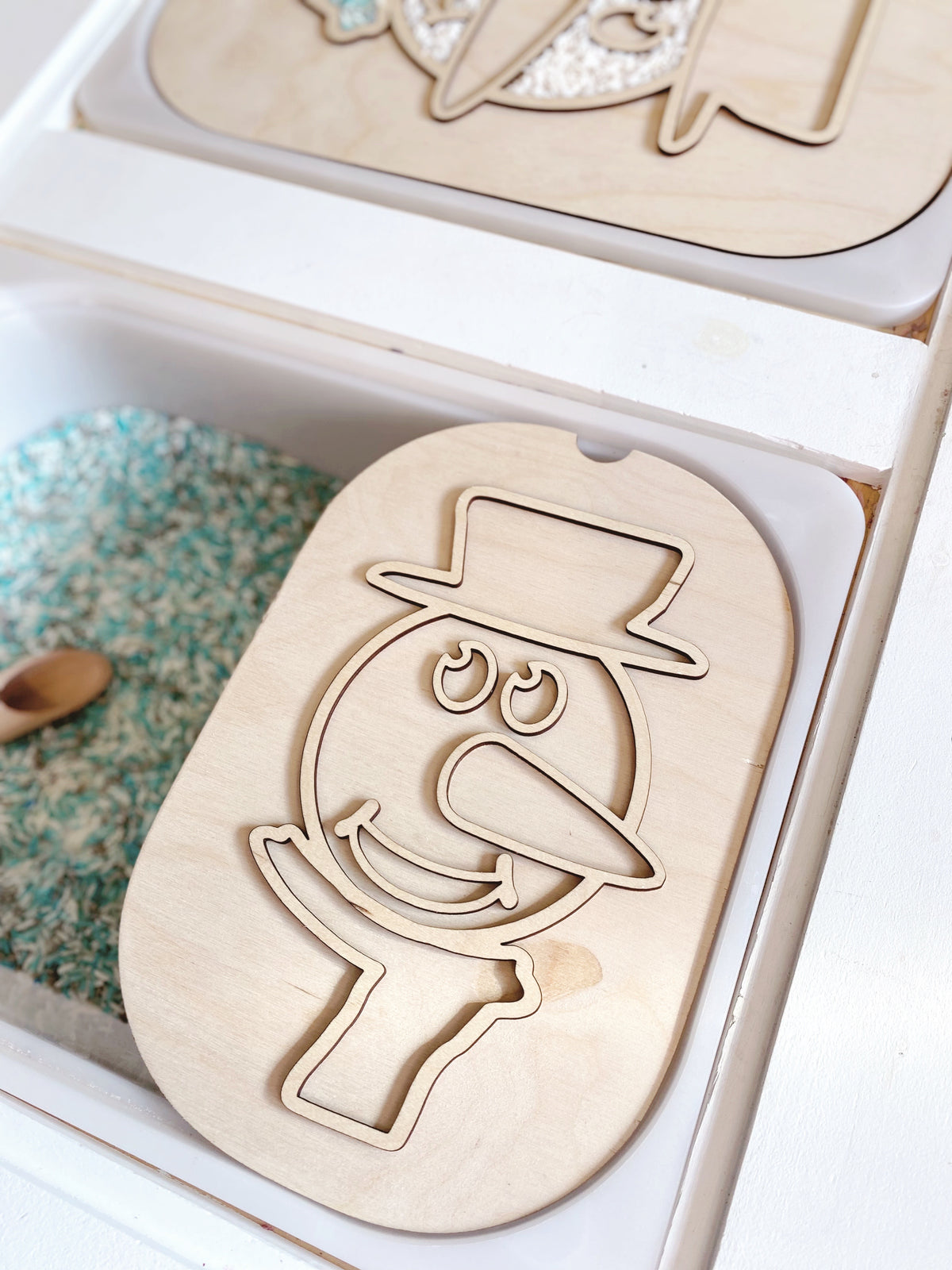 Fillable Snowman TROFAST Lid Insert