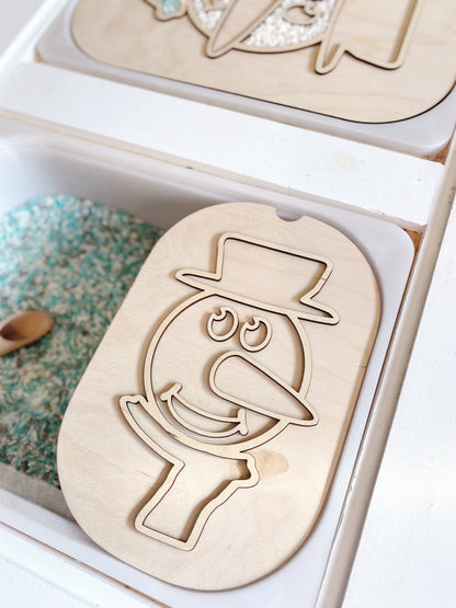 Fillable Snowman TROFAST Lid Insert