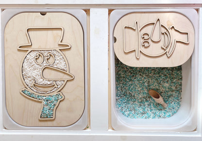 Fillable Snowman TROFAST Lid Insert