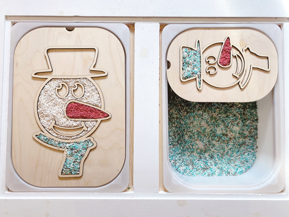 Fillable Snowman TROFAST Lid Insert