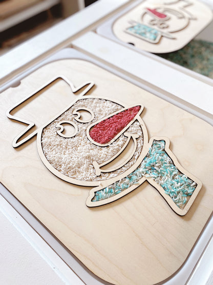 Fillable Snowman TROFAST Lid Insert