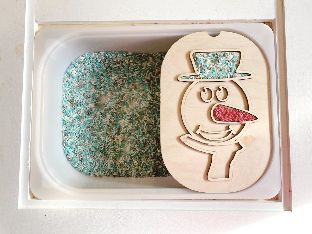 Fillable Snowman TROFAST Lid Insert