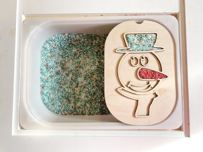 Fillable Snowman TROFAST Lid Insert