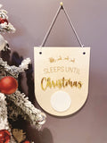 Sleeps Until Christmas Dry Erase Sign