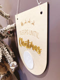 Sleeps Until Christmas Dry Erase Sign