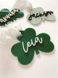 St. Patrick's Clover Name Tag