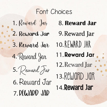 Valentine Reward Jar