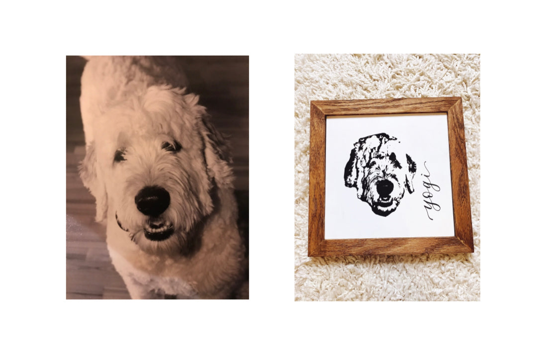 Custom Engraved Pet Portraits