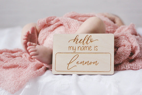 Hello My Name Is Sign