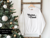 Retro Mama Claus Crewneck Sweater