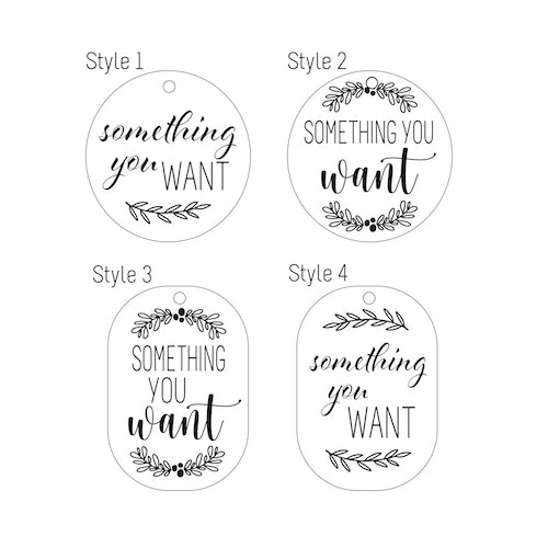 Gift Tags - Something You Wear, Read, Want and Need Tags