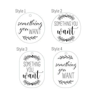 Gift Tags - Something You Wear, Read, Want and Need Tags