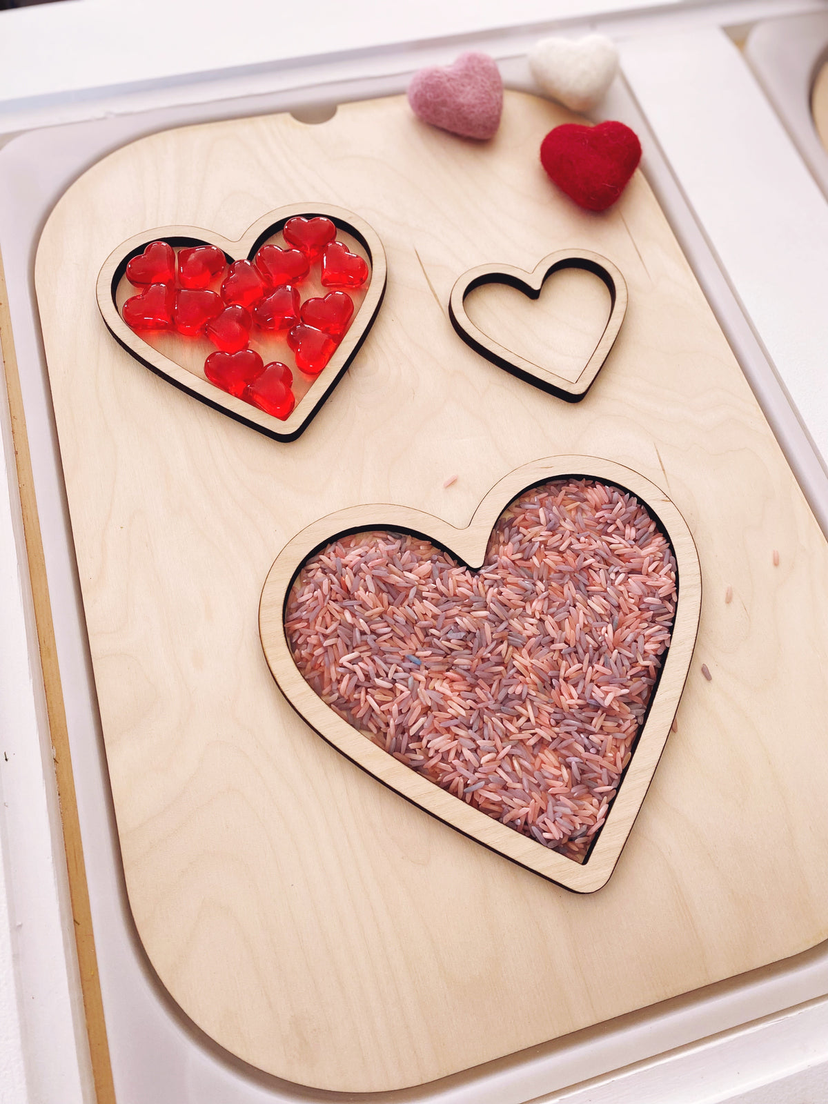 Fillable TROFAST Lid Insert Heart Edition
