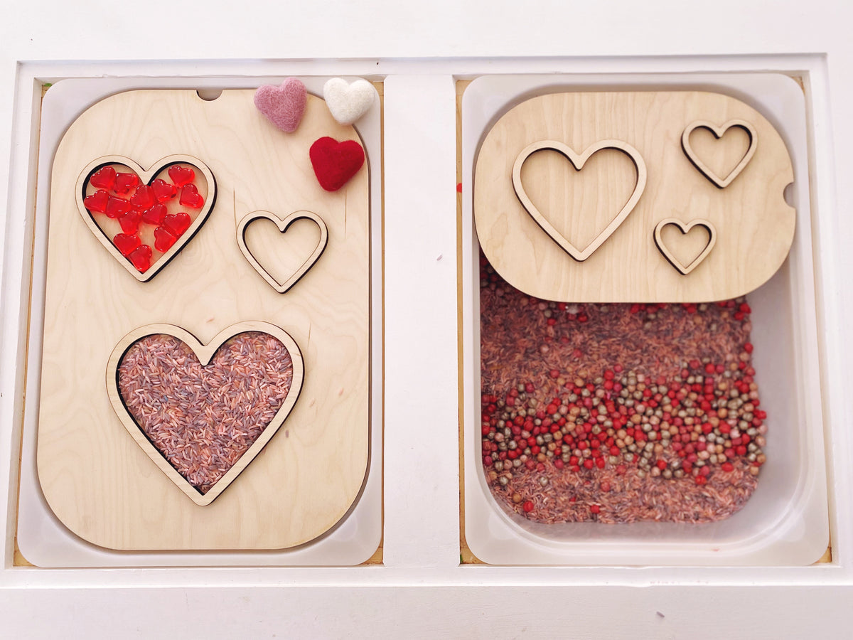 Fillable TROFAST Lid Insert Heart Edition