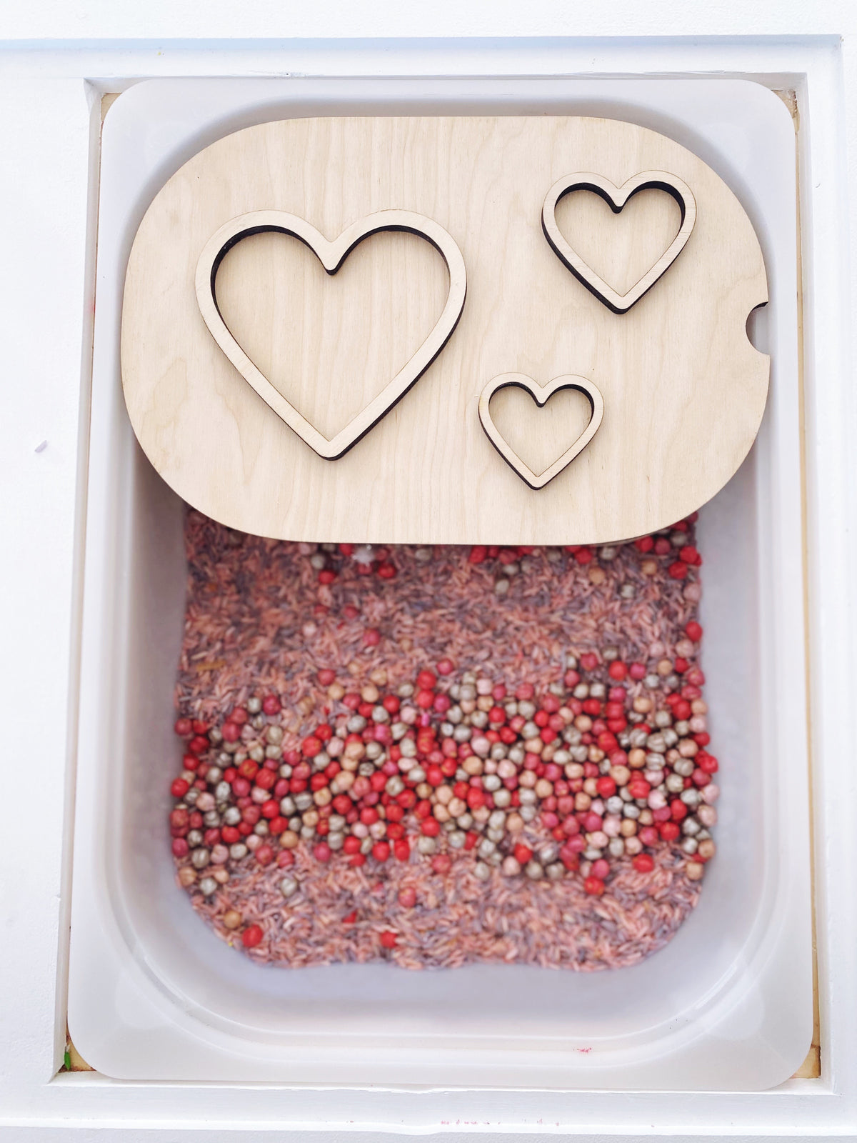Fillable TROFAST Lid Insert Heart Edition
