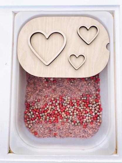 Fillable TROFAST Lid Insert Heart Edition