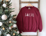Minimalistic Christmas Tree Crewneck Sweater