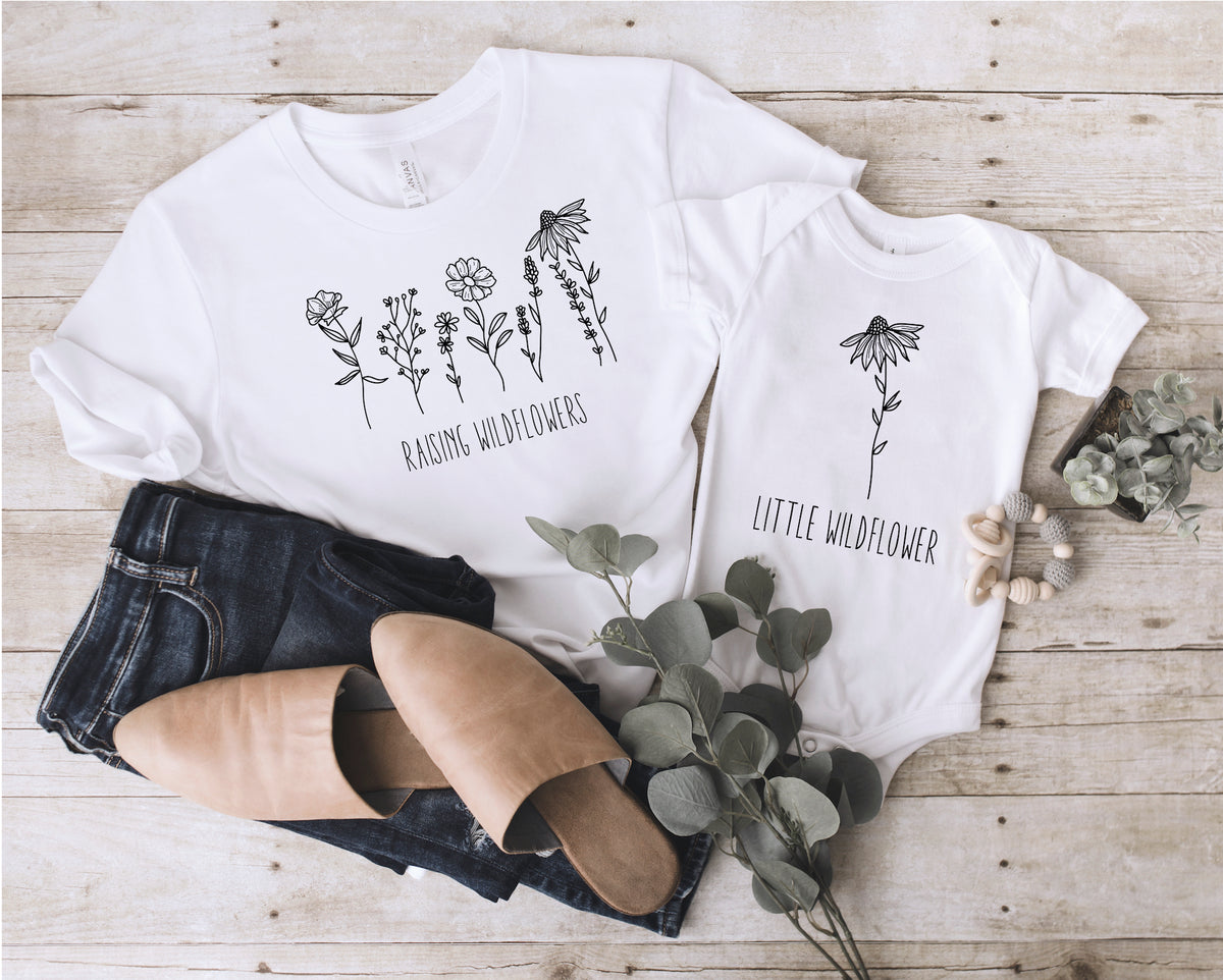 Raising Wildflowers and Little Wildflower Shirt