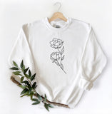Simple Wild Flower Sweater
